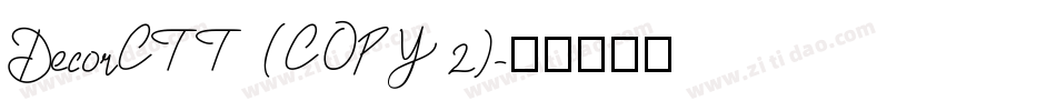 DecorCTT (COPY 2)字体转换